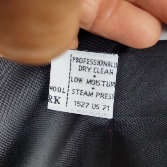 VTG Jones New York Blazer Size 10 Black 100% Worsted Wool Made In USA Classic - Picture 7 of 16